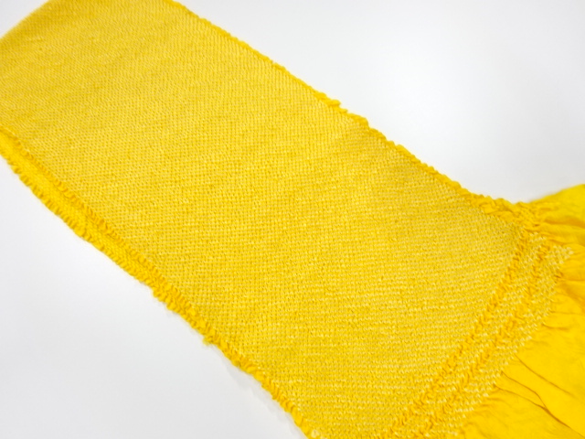 JAPANESE KIMONO / UNUSED OBIAGE FOR FURISODE / SHIBORI 